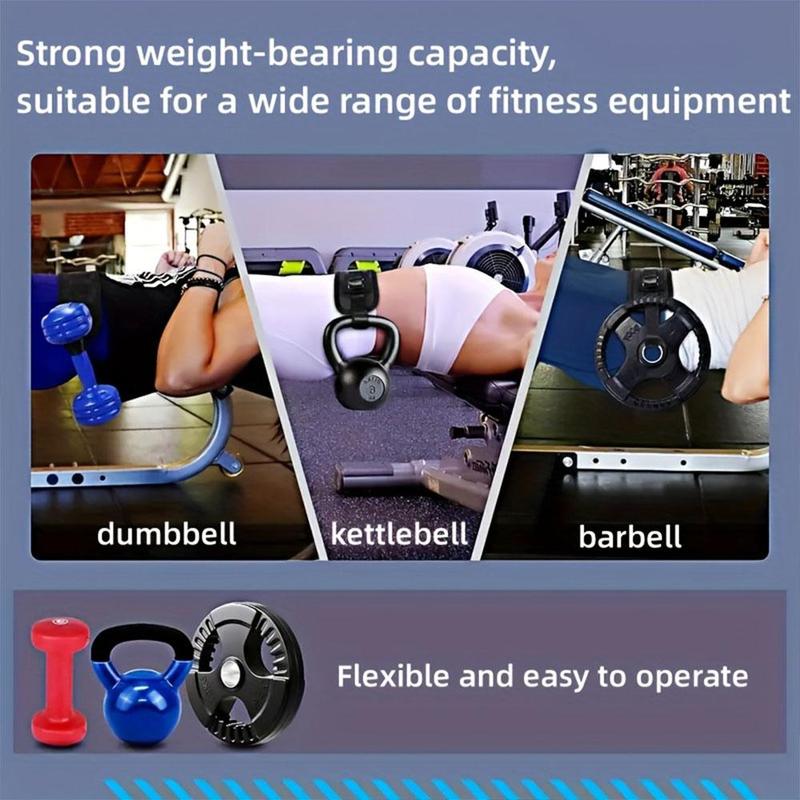 Adjustable Dumbbell Belt, Durable Dumbbell Hip Thrust Belt, Portable Dumbbell Thrust Band, Fitness Equipment Accessories for Home Gym, Christmas Gift 3