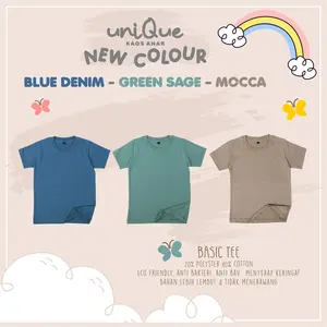 Baju Kaos Polos Anak  // Baju Atasan anak Bahan Katun 30s // Kaos Polos Anak Tangan Pendek // Baju Atasan Anak Unisex Pakaian Fashion Cowo