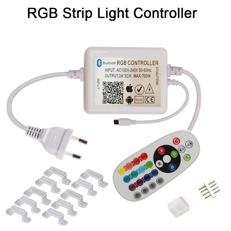 Remote Controller Set For 220V RGB Strip Light When you need cut it by yourself