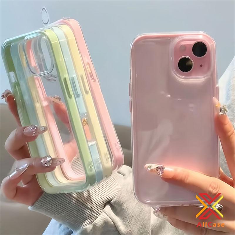 Casing for iPhone 11 18 17 16 15 14 13 12 Pro 12 13 14 15 16 17 Xs Max X Xr 7 Plus 8 Simple Dual Color 2-in-1 Fashion Colorful Cellphone Case Shockproof Protection Dustproof Soft TPU Back Cover