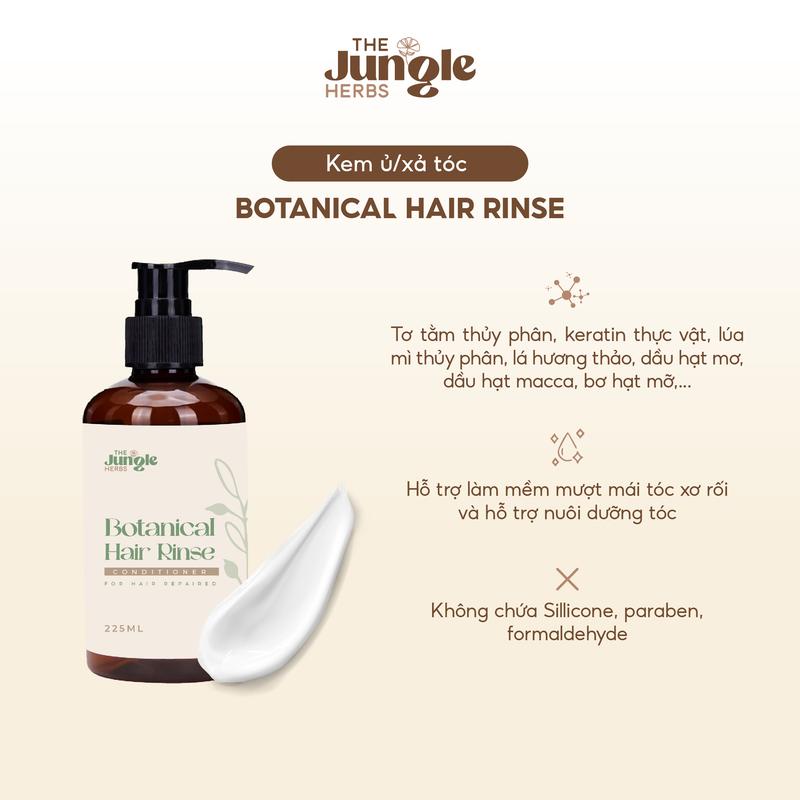  Kem ủ tóc & xả mượt tóc Botanical - THE JUNGLE HERBS 