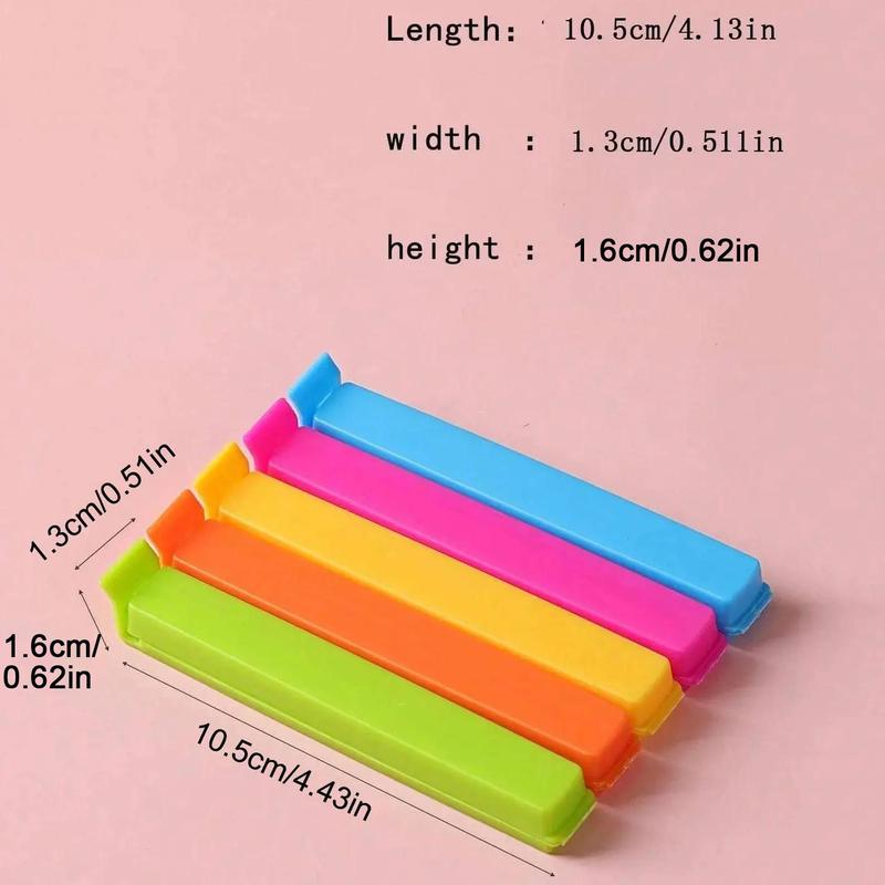 Random Color Food Sealing Clip, Portable Durable Multi-purpose Snack Sealing Clip, Kitchen Food Storage Sealing Clip, Kitchen Food Storage Accessories, Kitchen Gadgets 1
