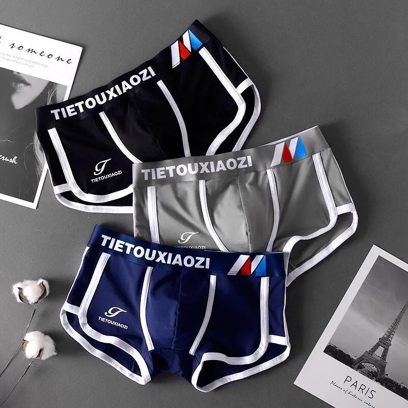 Quần Boxer Nam, Chất Liệu Cotton Nguyên Chất, Phong Cách Sexy Và Hợp Xu hướng Thích Hợp Cho Nam Và Trẻ Trung, Quần Đùi Thể Thao, Thoải Mái Và Co Giãn, Đồ Lót Bé Trai 1