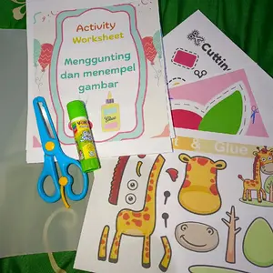 Worksheet Anak 2 3 4 5 6 Tahun Aktivitas Menggunting Dan Menempel TK Worksheet Anak Aktivitas Gunting Dan Tempe