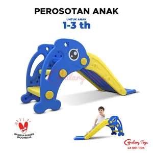 SPEEDS Perosotan Anak Mainan Seluncuran Anak  Prosotan Kartun Dolphin Colorful Kuda Plastik 001-M1104