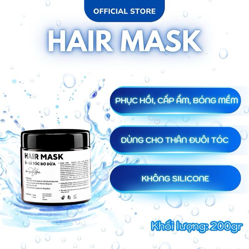 Kem Ủ Xả Bơ Dừa cấp ẩm, phục hồi tóc size 200gram.