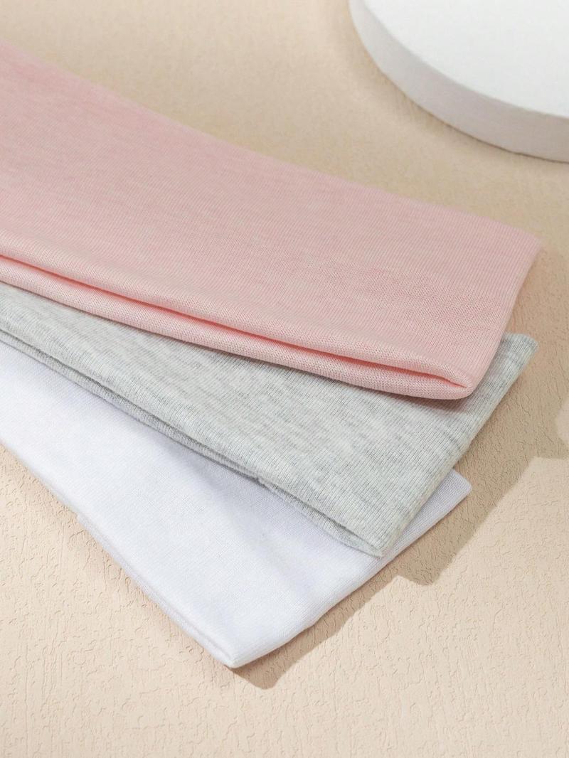 Product Introduction of Solid Color Hair Band, High Stretch Hair Band for Women & Girls, Sweat Absorbing Hair Band for Face Washing, Sports Headband for Yoga, Fitness 2