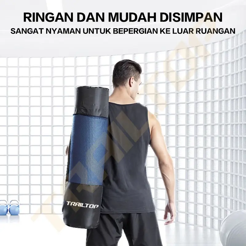 TrailTop Matras Yoga Premium Anti Slip Matras Olahraga Yoga Mat Karpet Olahraga Workout 8/10mm 2