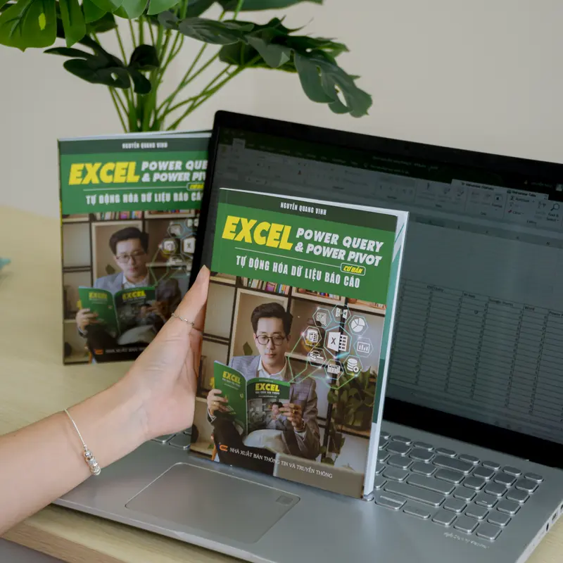 Combo 3 sách Excel - 150 Thủ Thuật - Power query Power Pivot Báo Cáo Tự Động Ứng Dụng Văn Phòng - Nguyễn Quang Vinh - Tặng Túi Vải + Bảng Hàm Excel 7