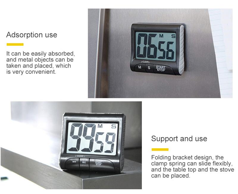 Product Introduction of Large Screen Display Electronic Timer Kitchen Cooking Reminder Alarm Clock with Magnetic Stand 29