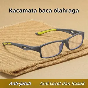 Kacamata Baca Lensa Plus Sport Anti Radiasi +1.00 s/d + 4.00 Kacamata Pria Reading Glasses Frame Kacamata Bisa Jalan dan Nonton TV 8058