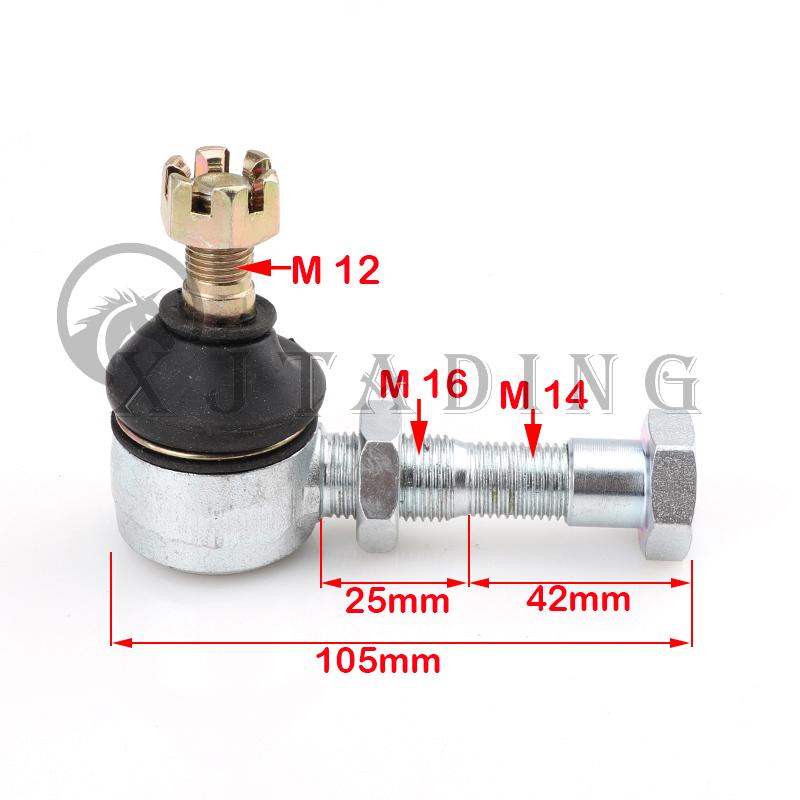 Product Introduction of M12X60mm M14-M16 Adjustable Ball joint Kit Fit For China 150cc 250cc 200cc Electric ATV UTV Go Kart Buggy Quad Bike Parts 1