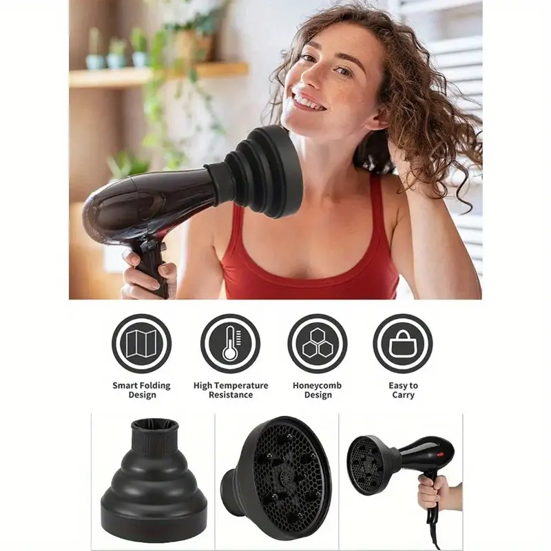 Silicone air hood Silicone hair dryer Folding silicone air hood Curling perm air hood drying set 0