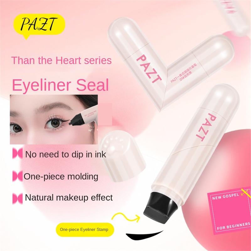 Bút Khuôn Kẻ Mắt Tích Hợp, PAZT, Chống Mồ Hôi Và Chống Nhòe, Bút Kẻ Mắt Hiệu Ứng Kép, Khuôn Xoay, Chống Nhòe, Thân Thiện Với Người Mới Bắt Đầu, Thích Hợp Cho K-Beauty kẻ mắt eyeliner khuôn sẵn