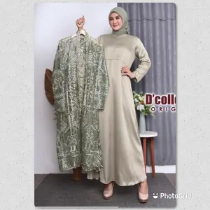 Gamis pesta auter lepas pasang / gamis pesta / gamis kondangan / kebaya wisuda / kebaya penganten / seragaman hajatan / seragaman berukat / gamis pesta mewah / gamis pesta jumbo / gamis pesta lengkap ukuran/ gamis Jumbo ld 130 ld 140 / gamis berukat murah