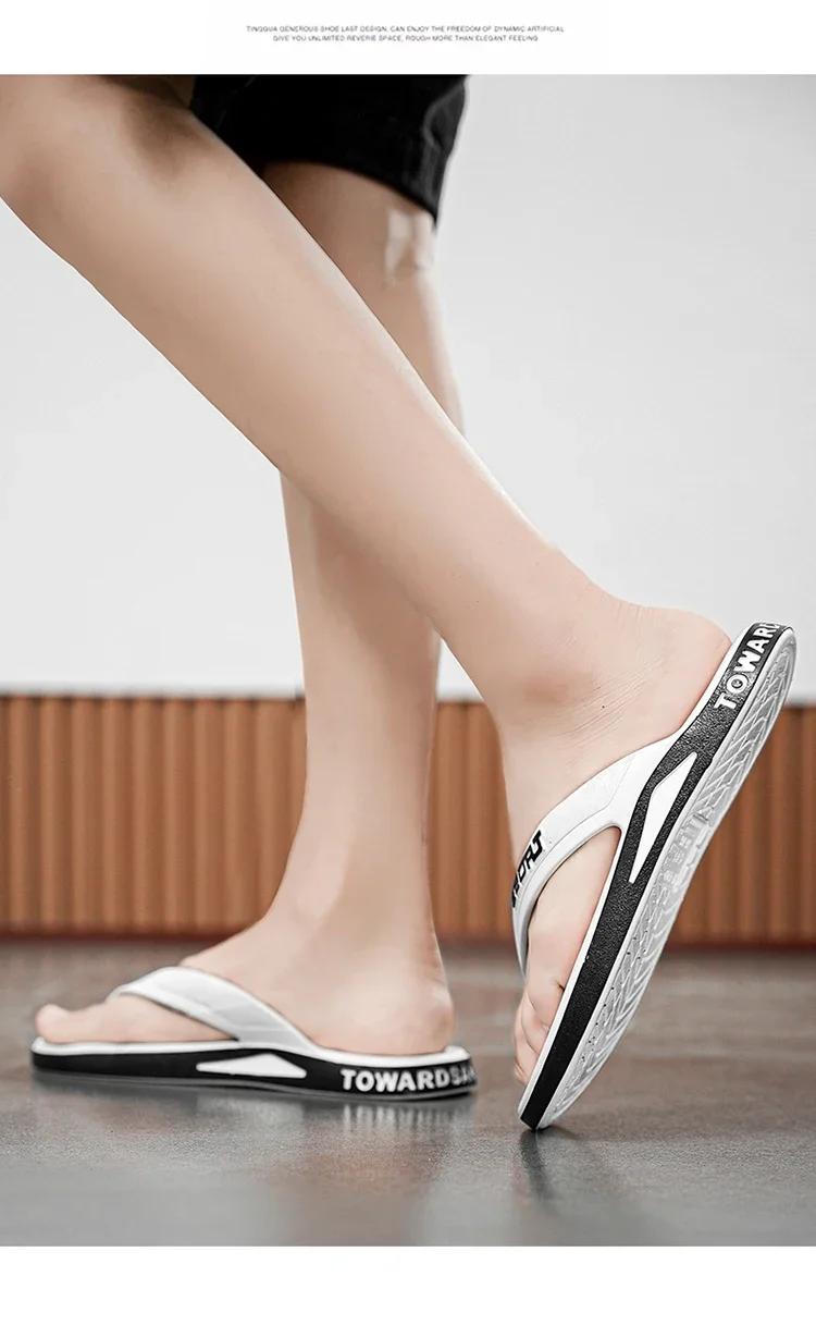 Product Introduction of Giày thể thao nam Giày dép nam thoải mái Giày dép gia đình Giày dép bãi biển nam dép xỏ ngón Vận chuyển trong vòng 24 giờ dép  tông  nam  đế  cứng 10