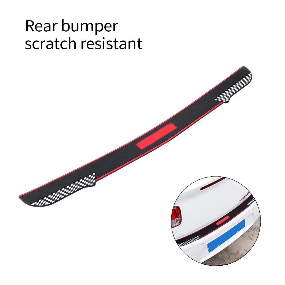 Car Rear Bumper Guard Protector, Universal Rubber Anti-scratch & Anti-slip Trunk Door Protective Stickers, Auto Accessories for Men & Women