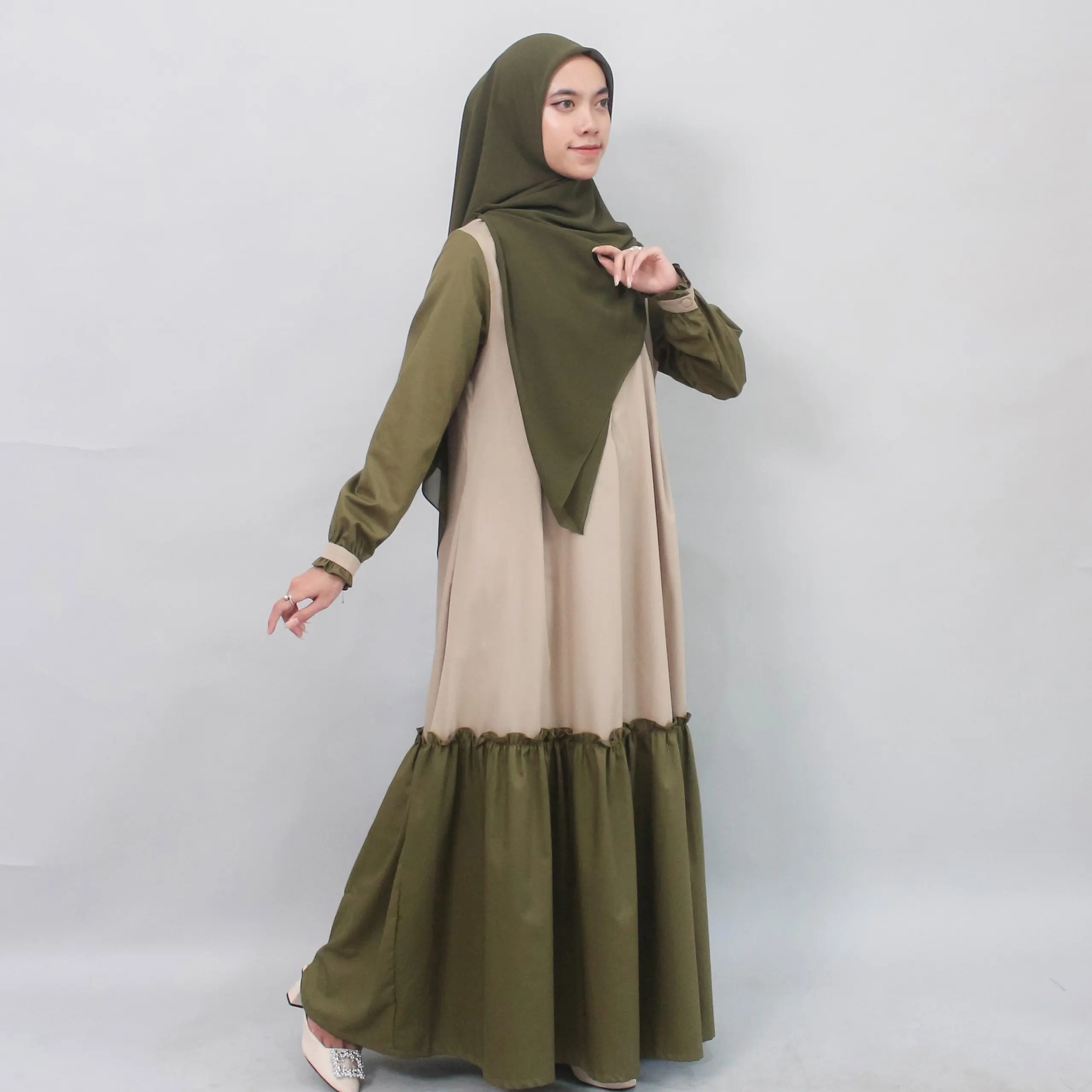 Kayla Dress Dress Elegan Dress Cantik Simple Dress by Mahaira Kain Toyobo Muslim Wanita Gamis Pesta Lebaran Kondangan Mewah Dewasa Remaja Maxi Casual Gaun Hitam Panjang Shakila Crinkle