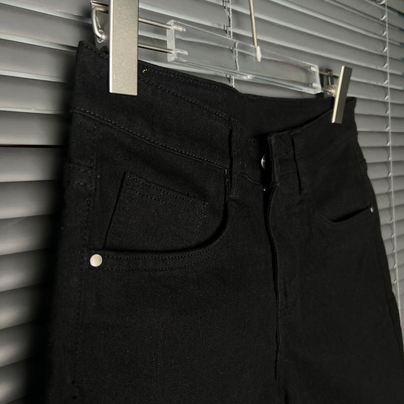 Mã Short Jean Trơn Cao Cấp Trắng- Đen. Menswear Cotton Quần Có Túi  Màu Trắng 5