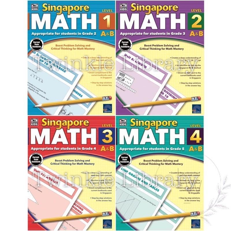 BUKU CETAK SAP Singapore MATH Level 1 2 3 4 - Thinking Kids | Materi ...