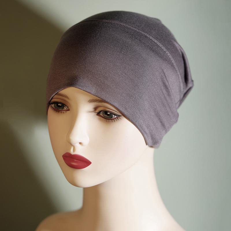 Product Introduction of Solid Color Pure Cotton Cap Women's Base Hat Cotton Headscarf for Women Elastic Breathable 16