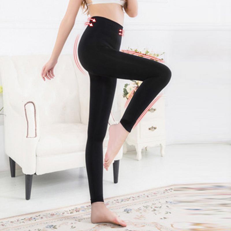 Product Introduction of Women Winter Leggings Warm Leggins High Waist Solid Color Velvet Women Thickened Velvet Leggings Stretchy Black Leggings 5