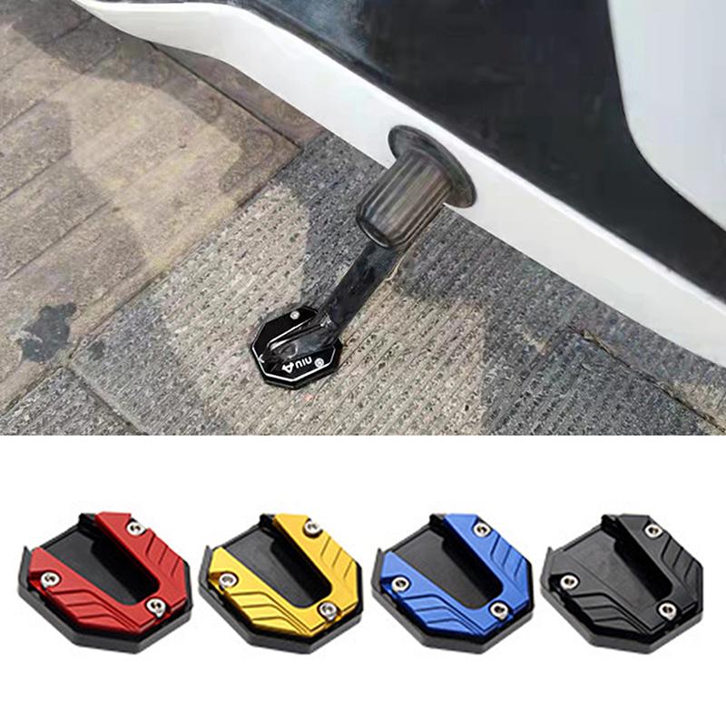 Product Introduction of Scooter Motorcycle Bike Kickstand Extender Foot Side Stand Extension Pad Support Plate Anti-skid Enlarged Base bike  quad engine 18