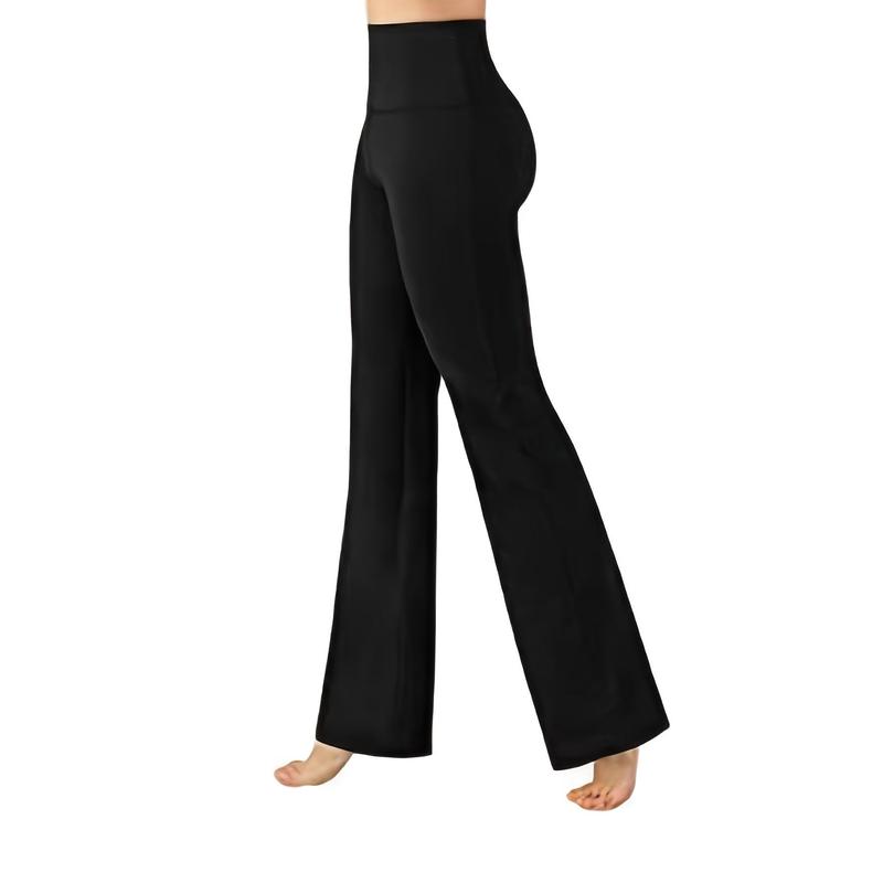 1 pair of Women's yoga pants, tummy control fitness leggings with non-transparent flared design 6