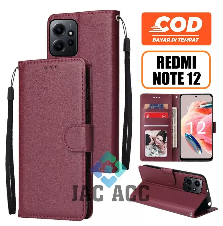 DOMPET HP PREMIUM UNTUK XIAOMI REDMI NOTE 12 NEW LEATHER FLIP CASE PREMIUM UNTUK XIAOMI REDMI NOTE 12 NEW 2023 0