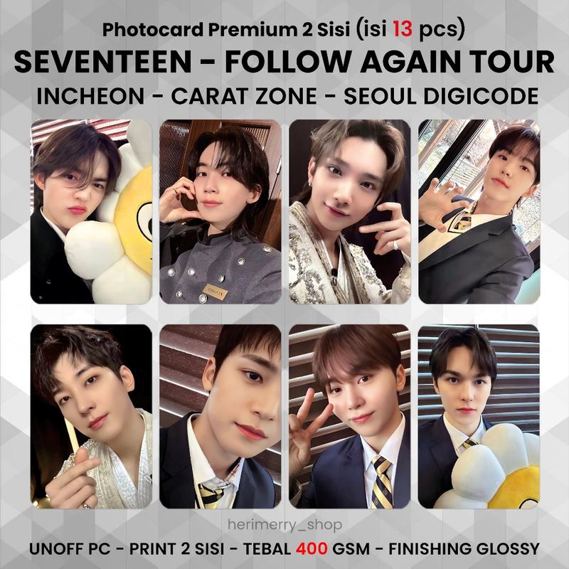 ISI 13 PCS) Photocard SEVENTEEN FOLLOW AGAIN TOUR - PC Premium