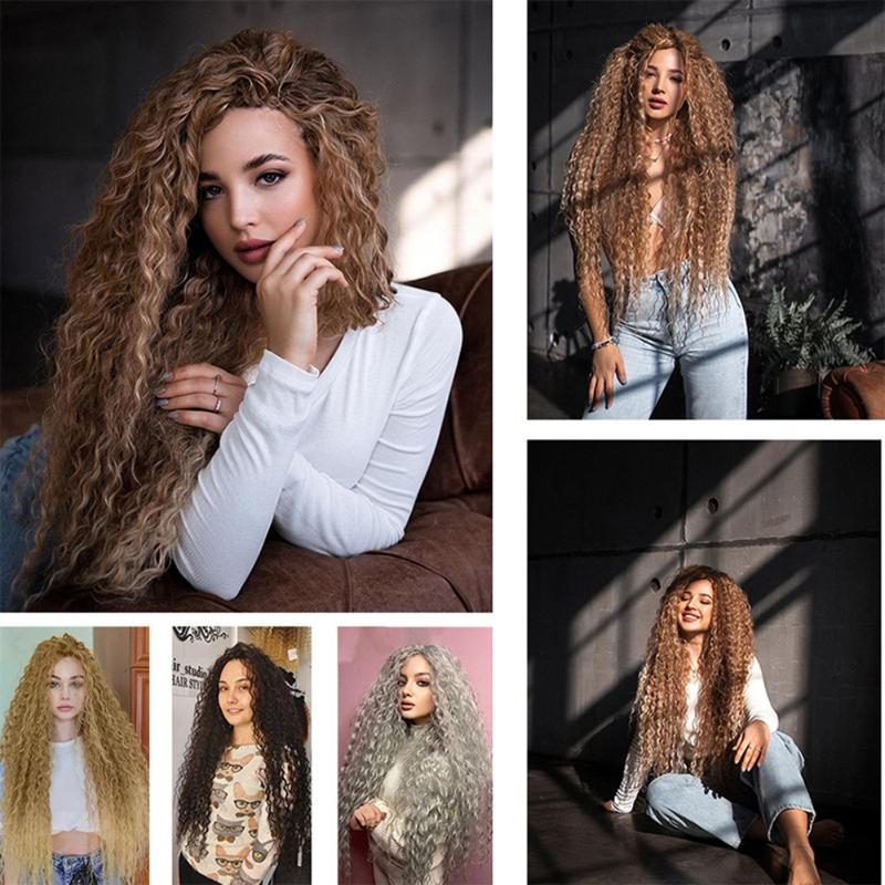Product Introduction of DIY Freetress Deep Twist Crochet Hair Ombre Afro Curls Synthetic Crochet Hair Long Curly Crochet Braiding Hair Extensions African 9