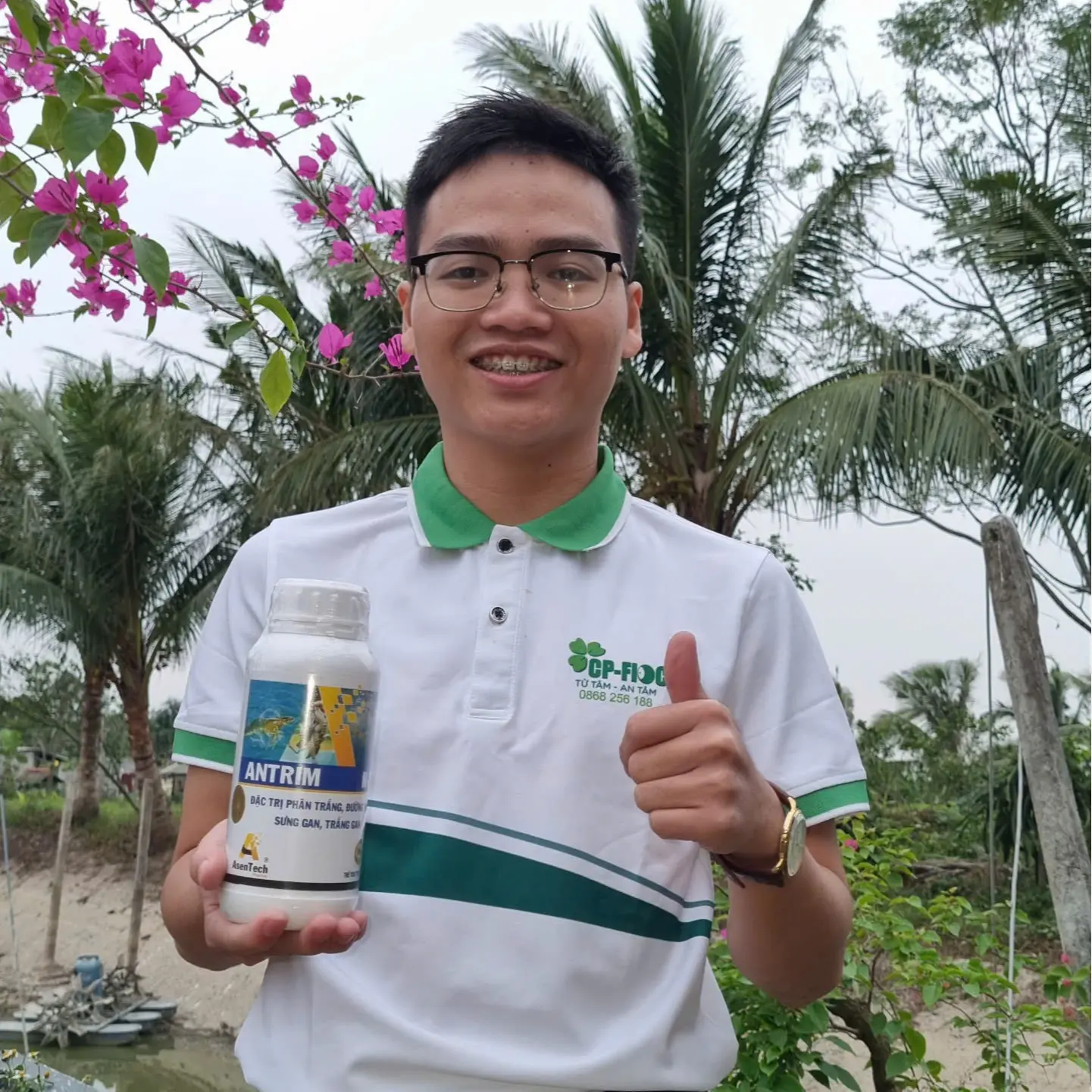 [COMBO 2 CHAI] ASENTECH ANTRIM N202 - Hỗ trợ điều trị bệnh phân trắng cho tôm
