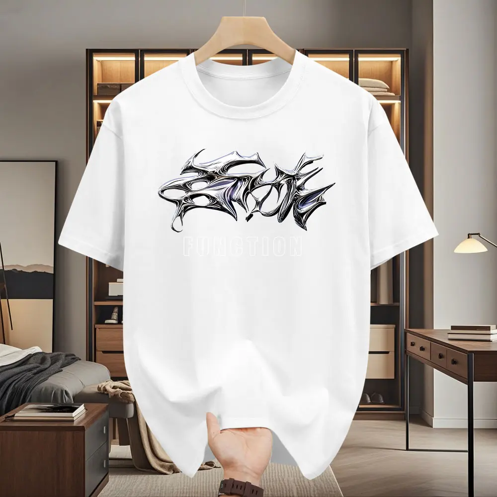 Áo Thun Cotton Nguyên Chất Thương Hiệu Thiết Kế Đẹp, Phong Cách Cổ Điển Mỹ, Dành Cho Nam, Xu Hướng Đường Phố Cao Cấp, ngắn tay, In Chữ, Phong Cách Cổ Điển