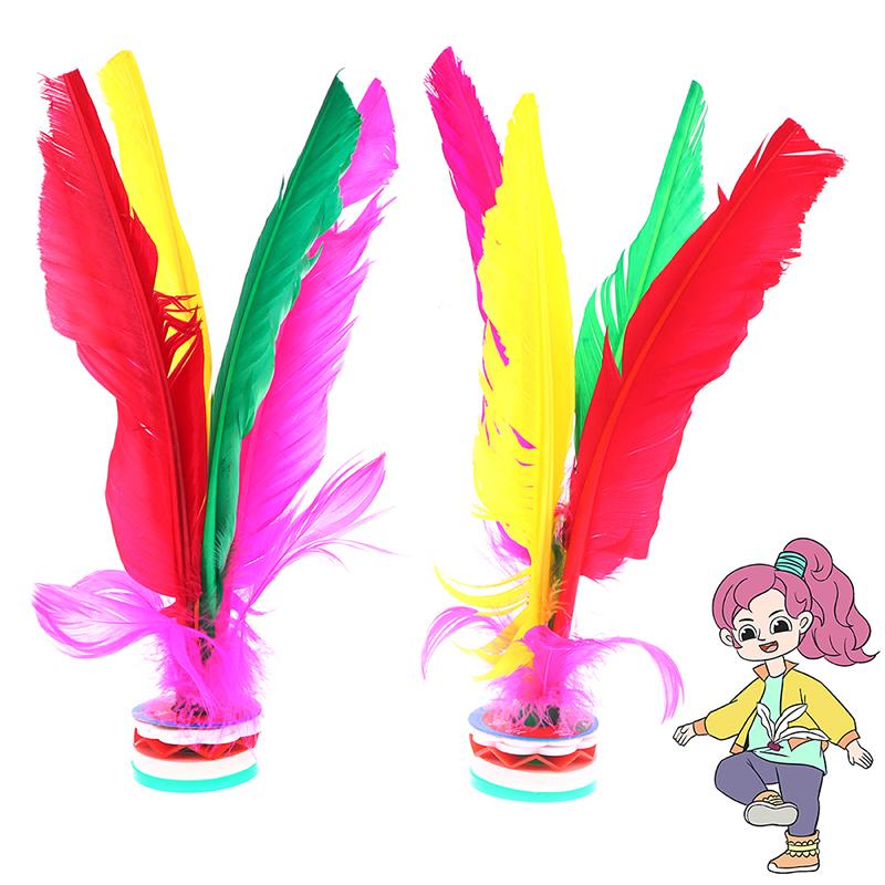 Product Introduction of China Kick Shuttlecock Fitness Entertainment Footbal Foot Kick Fancy Colorful/White Goose Feather Shuttlecock For Physical Exercise 28