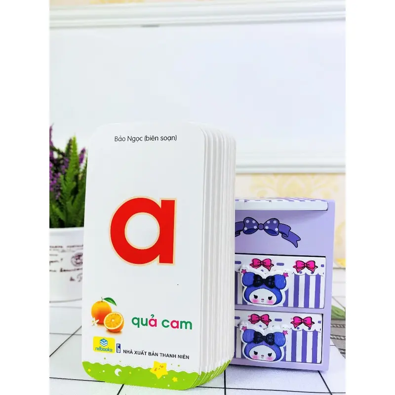 Thẻ học chữ cái và số đếm, bộ 40 thẻ học dạy chữ và số thông minh cho bé 7