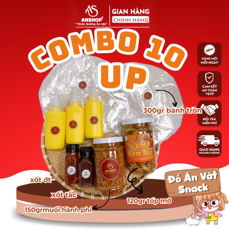 [COMBO C10UP SIZE HÀNH PHI] AN SHOP BÁNH TRÁNG PHƠI SƯƠNG TÓP MỠ (Đồ Ăn Vặt Snacks) Food