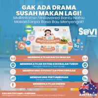 Gambar Sovi Nutrition Kids 14 Multivitamin & Curcuma 10 Sachet - Suplemen Lengkap untuk Anak, Dengan Vitamin D3 400 IU & Curcuma, Tanpa Gula, BPOM Terdaftar - Bayi dari Nutrikid Organik Kota Administrasi Jakarta Utara 3 Tokopedia