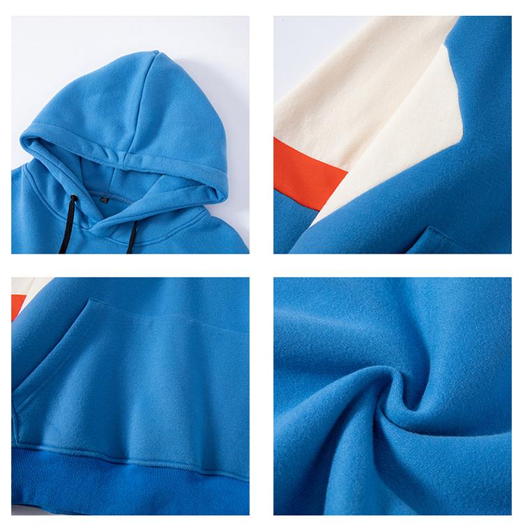 Product Introduction of Áo Hoodie Nam, Dáng Rộng, Hợp Xu hướng, Dành Cho Thanh Thiếu Niên Và Học Sinh, Màu Tương Phản, Áo Áo Chui Đầu Dài Tay, Thích Hợp Cho Các Cặp Đôi, Áo Len 2