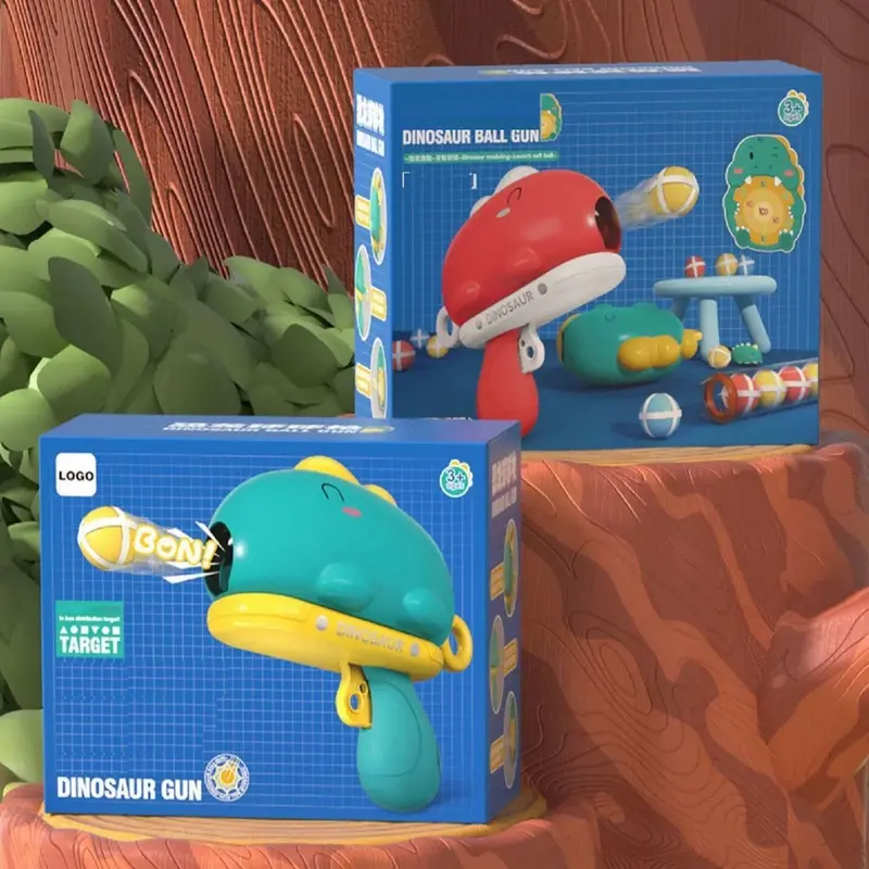 Mainan Anak DINOSAUR BALL GUN WOBEIXING 678-3 Mainan Tembakan Bola Target Dinosaur Anak 5