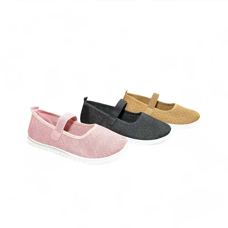 COLLIN X SAILATU [FREE BOX] Sepatu Slip On Rajut Wanita Kasual Sport SF1017 Karet Shoes 8