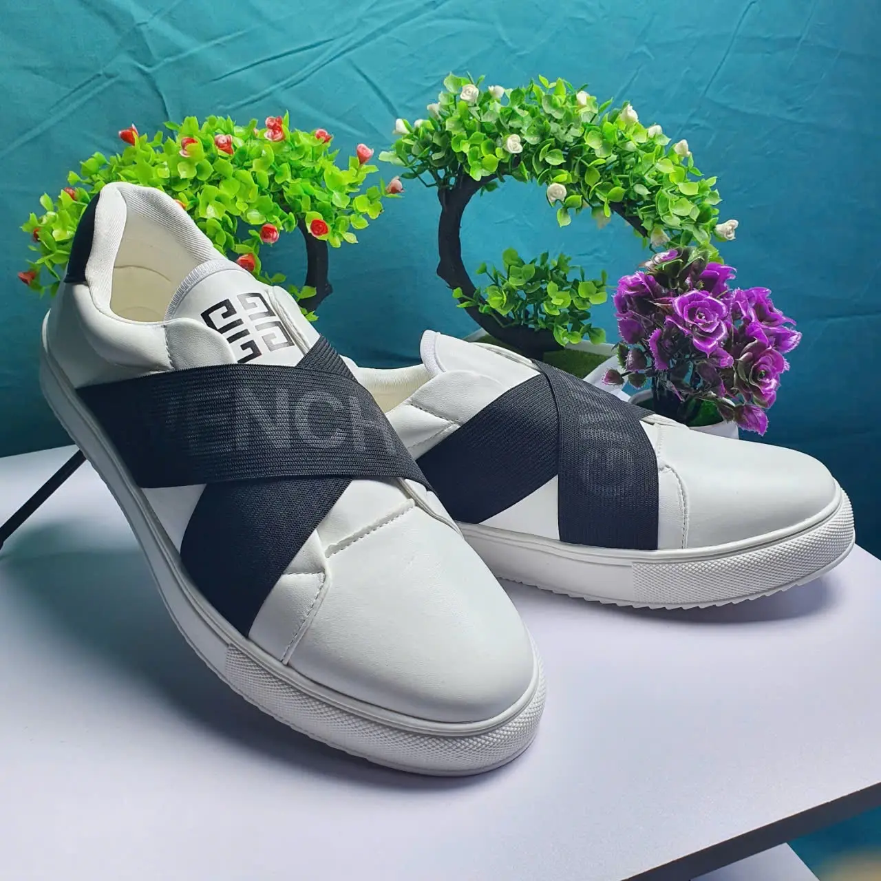 Giày lười đan chéo nam đế bằng - Sản phẩm giày thời trang nam đơn giản - Shoes