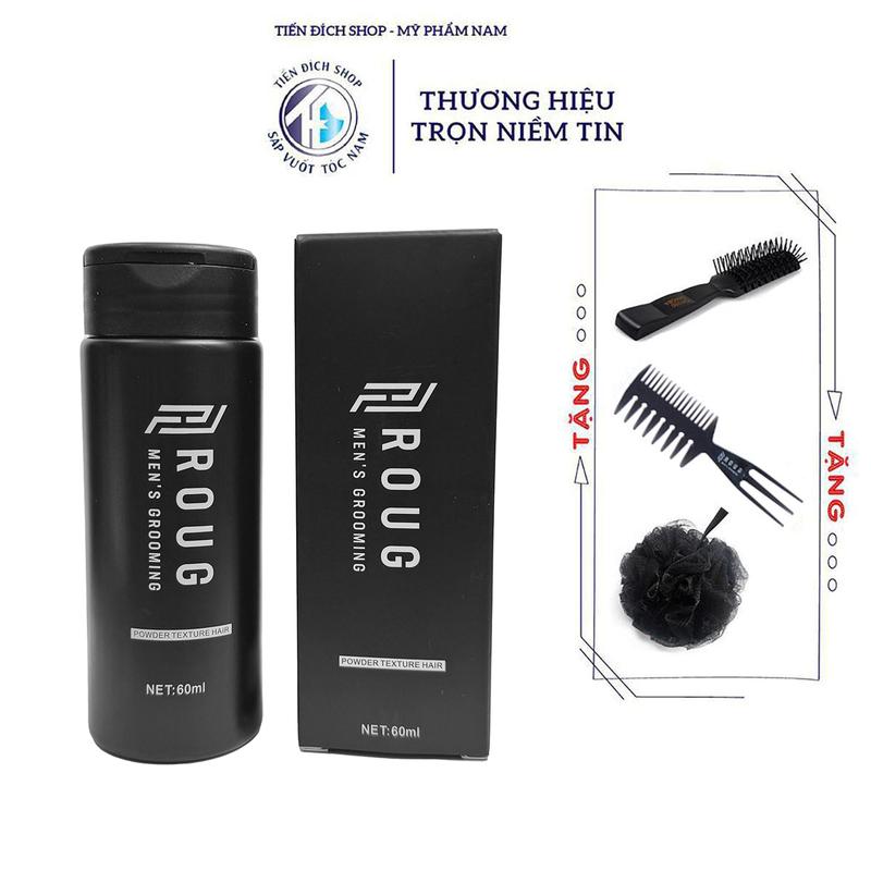 Bột tạo phồng tóc Roug Power Textured Hair 60ml cao cấp chính hãng + Tặng lược tạo kiểu Theo Phân Loại Nam Nữ Women Chăm Sóc Tóc Dưỡng Tóc
