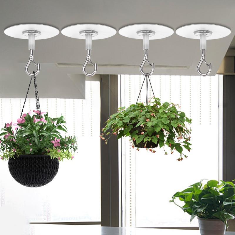 Product Introduction of Self-Adhesive Ceiling Hooks Strong Bearing Sticky Holder Kitchen Wall Key Hangers for Hanging Plants 22