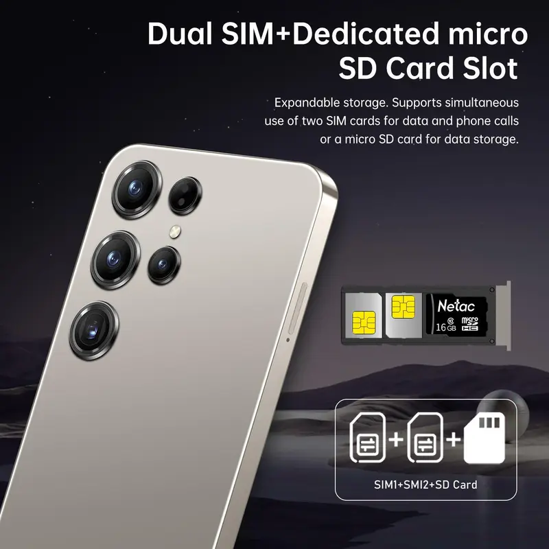 6.56 Inch Smartphone, 4+64GB ROM, 4G Network, Octa Core Processor, 8+13MP Pixels, Dual SIM, 4300mAh Battery, Android 12.0 Mobile Phones 6