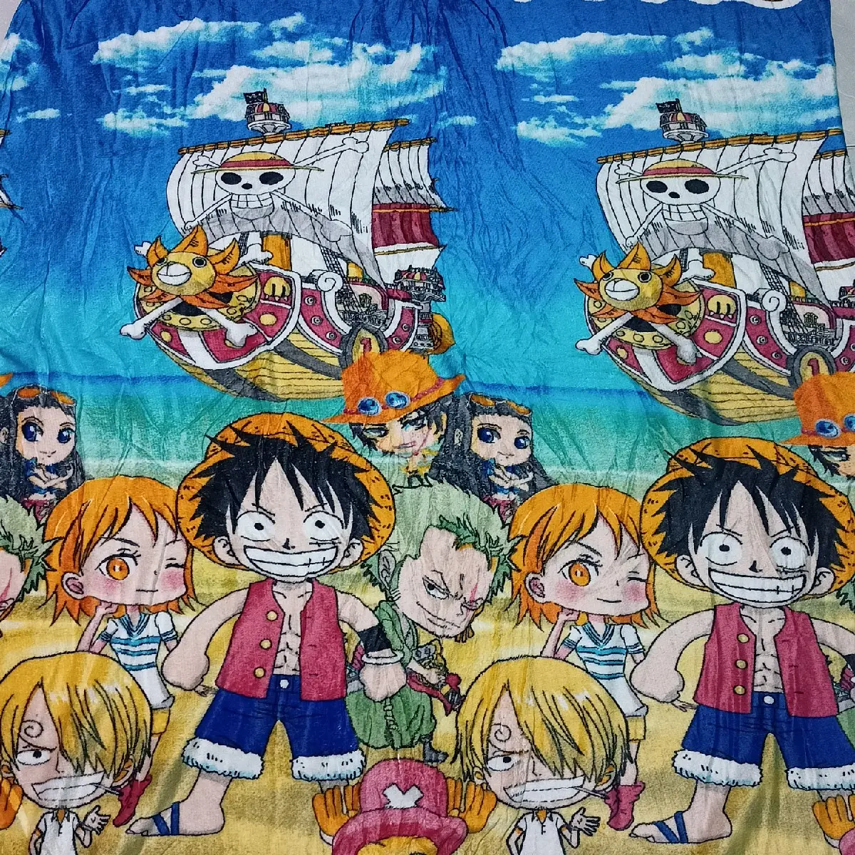 One Piece Selimut Bludru Motif Free Tas Selimut