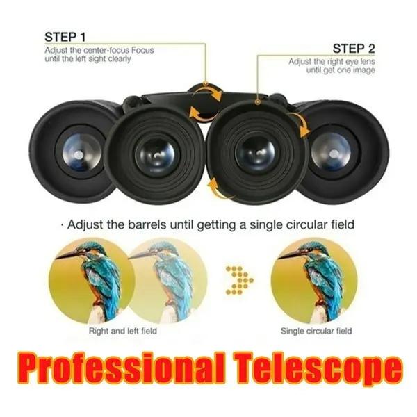 Product Introduction of 500X25 Portable Hd Zoom 5000M/50000M Binoculars Telescope Powerful Folding Long-Distance Vision Hunting Outdoor Camping Sports 53