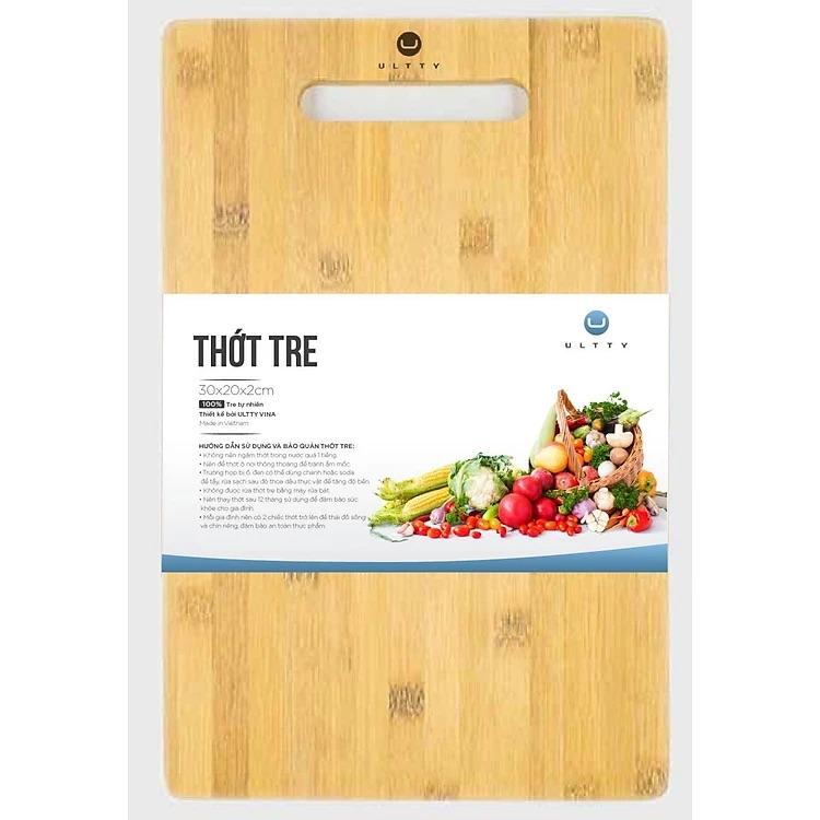 Thớt Gỗ Tre Organic U-Ultty – Hàng Xuất Khẩu - Kháng khuẩn - Chống mùi hôi 1
