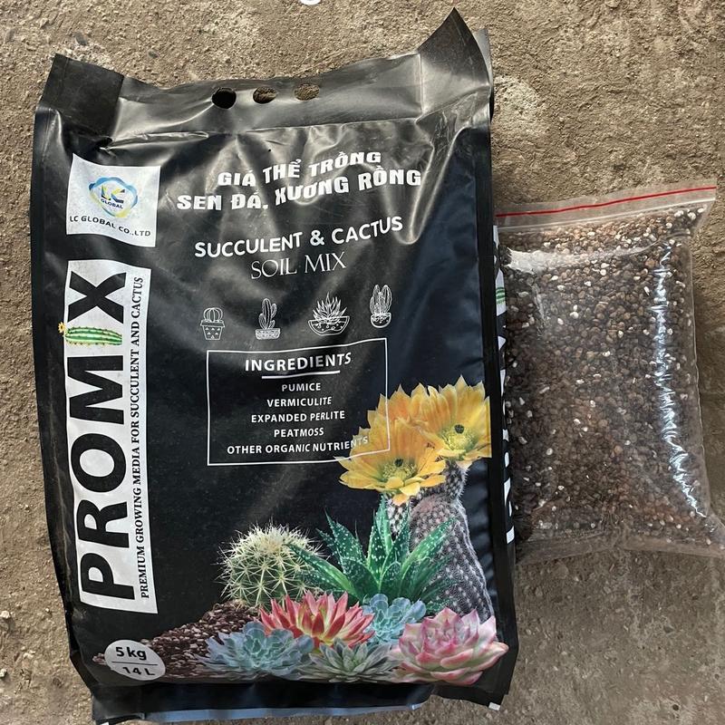 6 kg giá thể trồng cây sen đá xương rồng Promix trộn sẵn