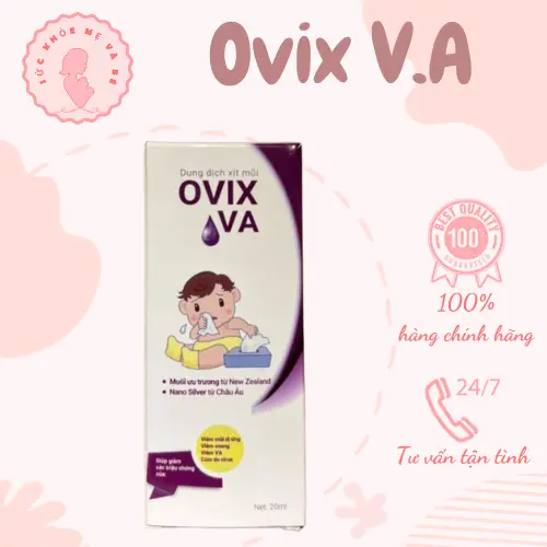 Xịt mũi Ovix Baby V . A 20ml Cho bé