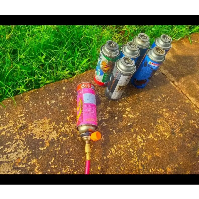 refil alat isi ulang gas kaleng portabel selang manifold kaleng freon AC flushing pipa kapiler AC 6